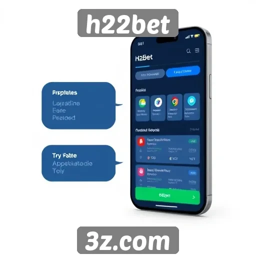 Funcionalidades do aplicativo mobile h22bet