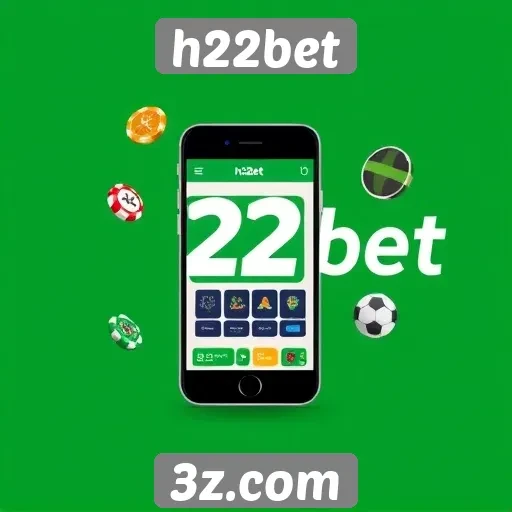 experiência mobile no site h22bet
